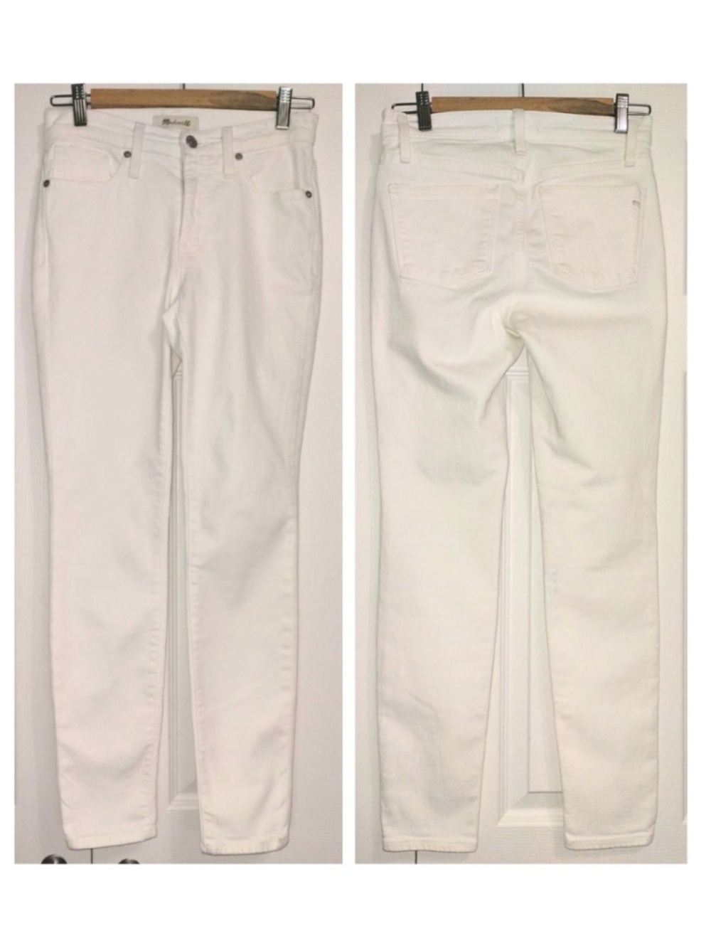 Women's Madewell White Skinny Jeans (Size 26)